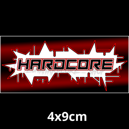 Vinilo Hardcore graff rojo