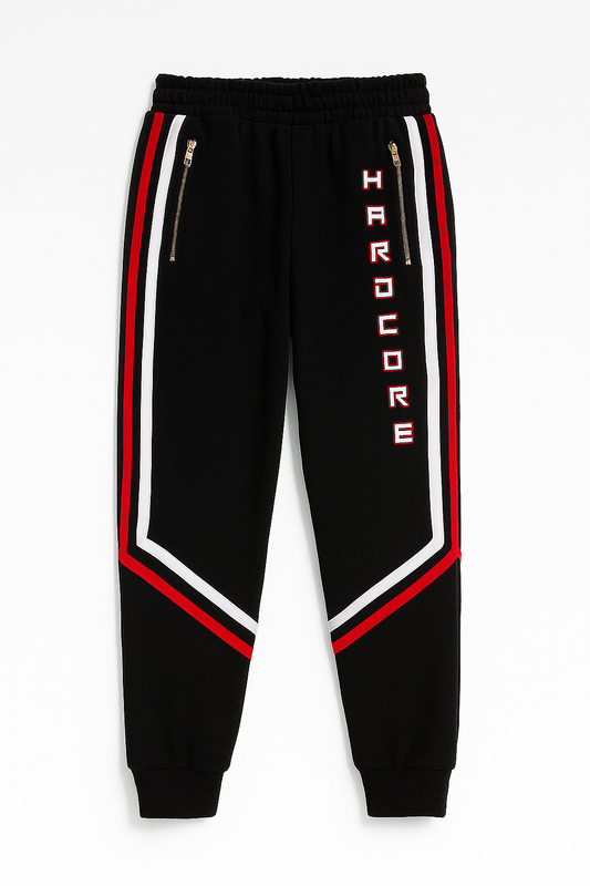Pantalones Hardcore bordados detalles blancos y rojos - zona hardcore