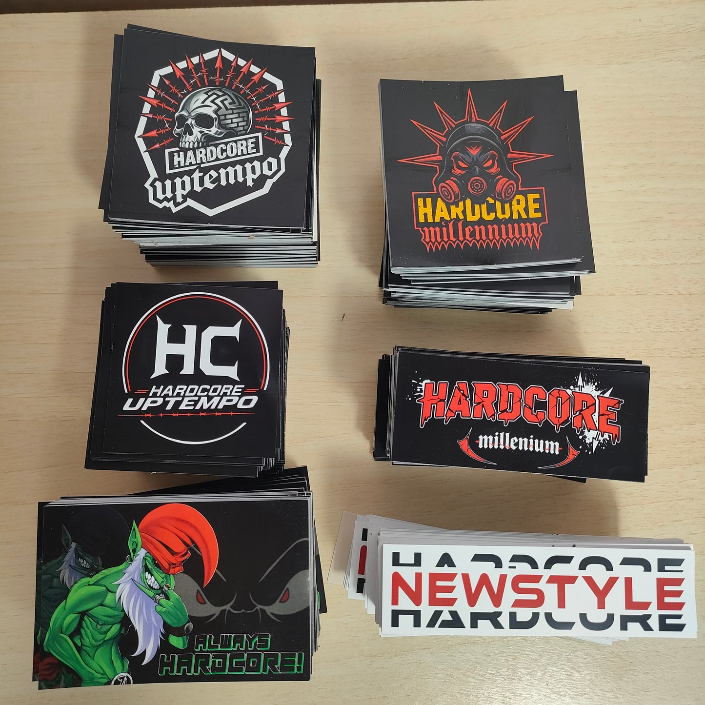 Pack of 6 stickers
